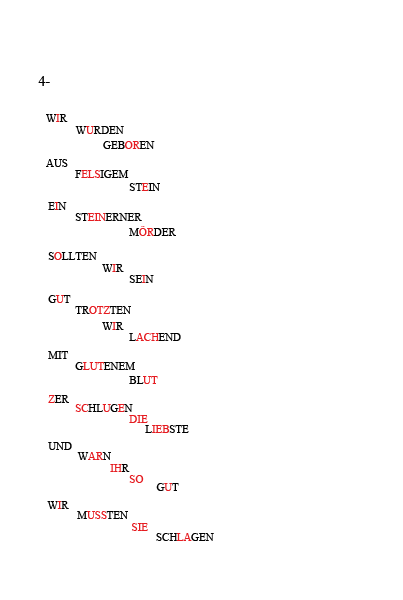 Poème Wir werden geboren - Partie 1
